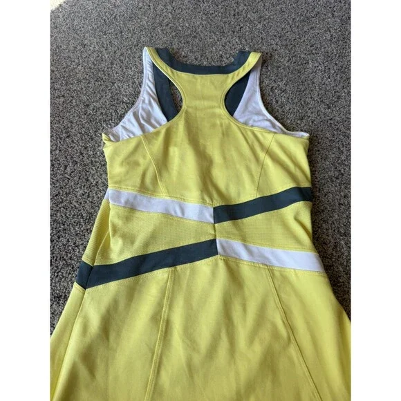 Bolle Tennis Dress Womens Size XS Gray Racerback V Neck Shelf Bra Stretch - Picture 10 of 12